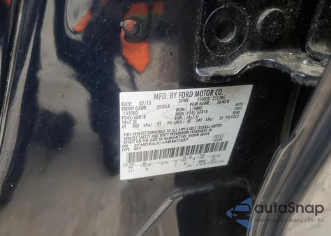 2010 Ford Edge Sel from USA, damaged, VIN 2FMDK4JC1ABB07257